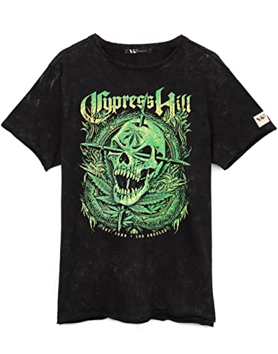 Cypress Hill T-Shirt Unisex-Skull Band Logo Beunruhigte Musik-T-Stück XL von Cypress Hill