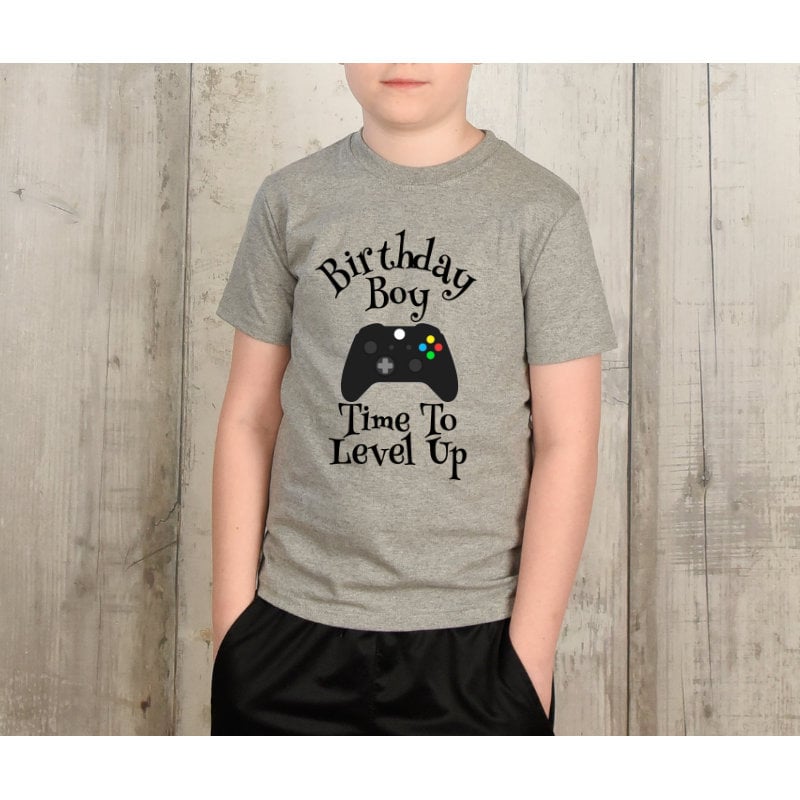 Geburtstagskind Stufe Nach Oben T-Shirt/Jugend Gamer Shirt Geburtstagsfeier Geburtstag Party Video von CypressKidsBoutique