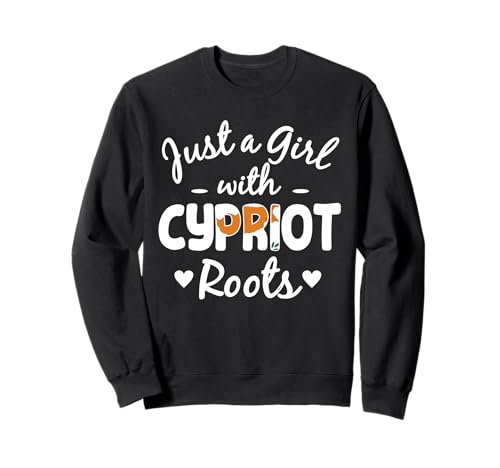 Nur EIN Mädchen mit zypriotischen Wurzeln ist stolz auf Cyprus Heritage Sweatshirt von Cyprus Flag Designs Proud Cypriot Roots