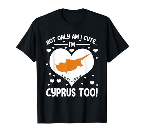 Süße zyprische Männer Frauen Zypern Erbe Spruch T-Shirt von Cyprus Flag Designs Proud Cypriot Roots