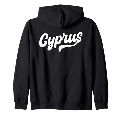 Zypern Typeset Zypern Männer Frauen Zypern Reise Souvenir Kapuzenjacke Zypern Typeset Zypern Männer Frauen Zypern Reise Souvenir Kapuzenjacke von Cyprus Flag Designs Proud Cypriot Roots