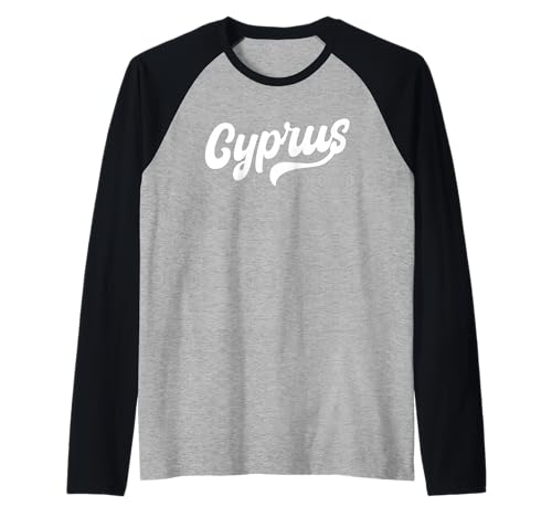 Zypern Typeset Zypern Männer Frauen Zypern Reise Souvenir Raglan Zypern Typeset Zypern Männer Frauen Zypern Reise Souvenir Raglan von Cyprus Flag Designs Proud Cypriot Roots
