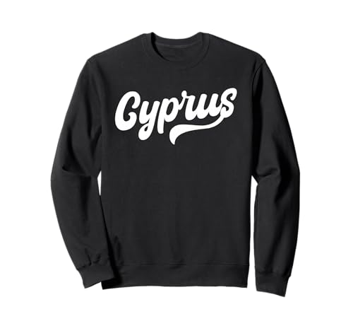 Zypern Typeset Zypern Männer Frauen Zypern Reise Souvenir Sweatshirt Zypern Typeset Zypern Männer Frauen Zypern Reise Souvenir Sweatshirt von Cyprus Flag Designs Proud Cypriot Roots
