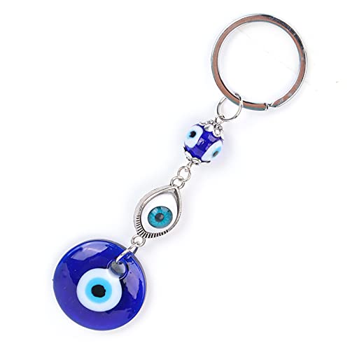 Cyrank Schlüsselanhänger Böser Blick, Türkisch Blau Böses Auge Schlüsselbund Reize Anhänger, Lucky Eye Schlüsselbund Blau Türkisches Auge Amulett Anhänger, Evil Eye Car Hanging Ornament von Cyrank