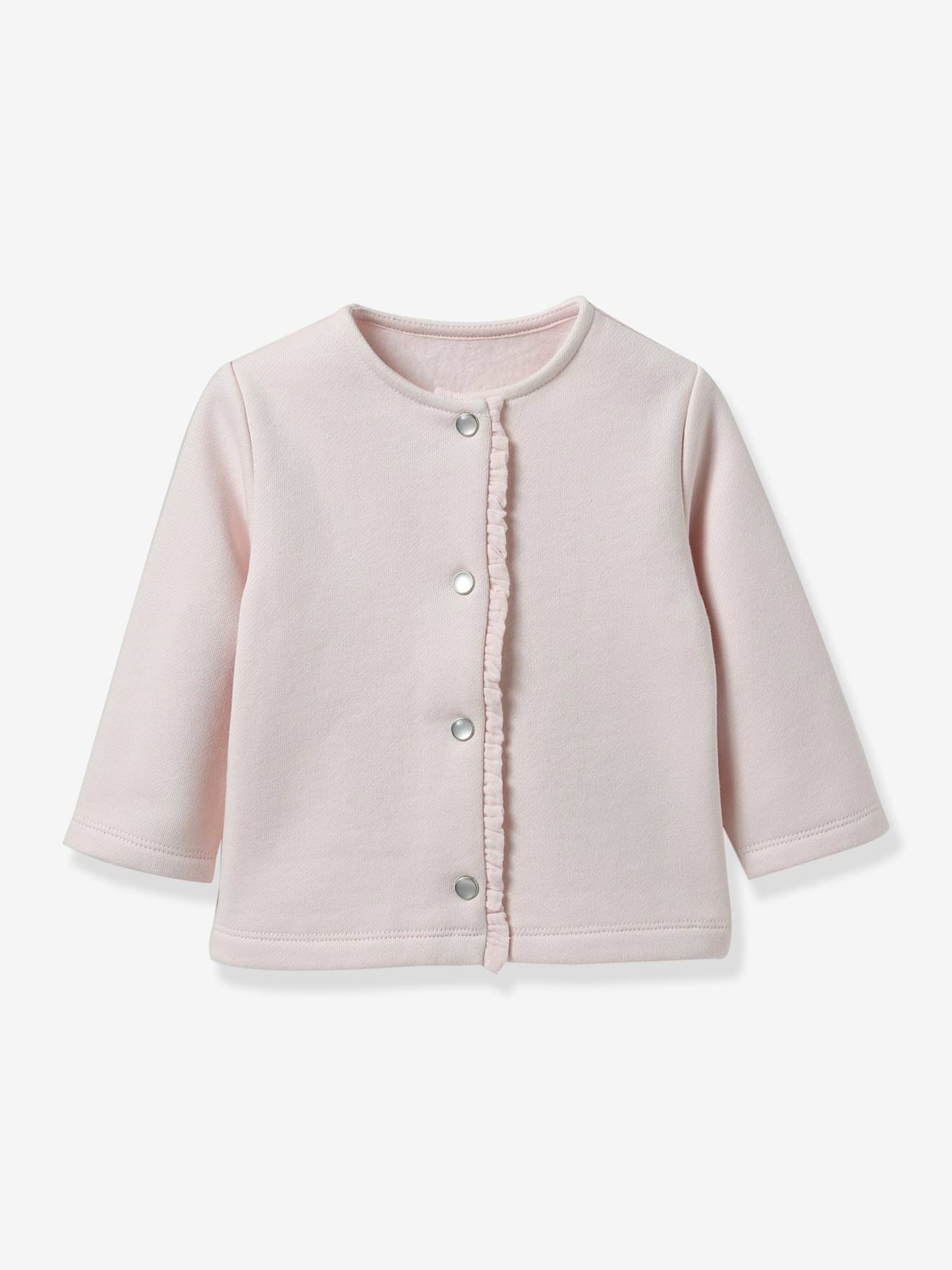 Baby Sweatjacke aus Bio-Baumwolle CYRILLUS hell von Cyrillus