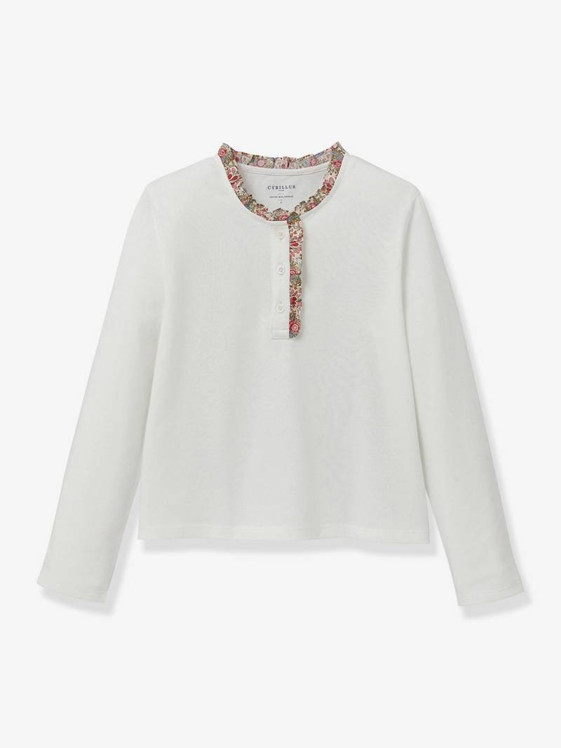 Shirt mit Liberty-Volant Mädchen CYRILLUS von Cyrillus