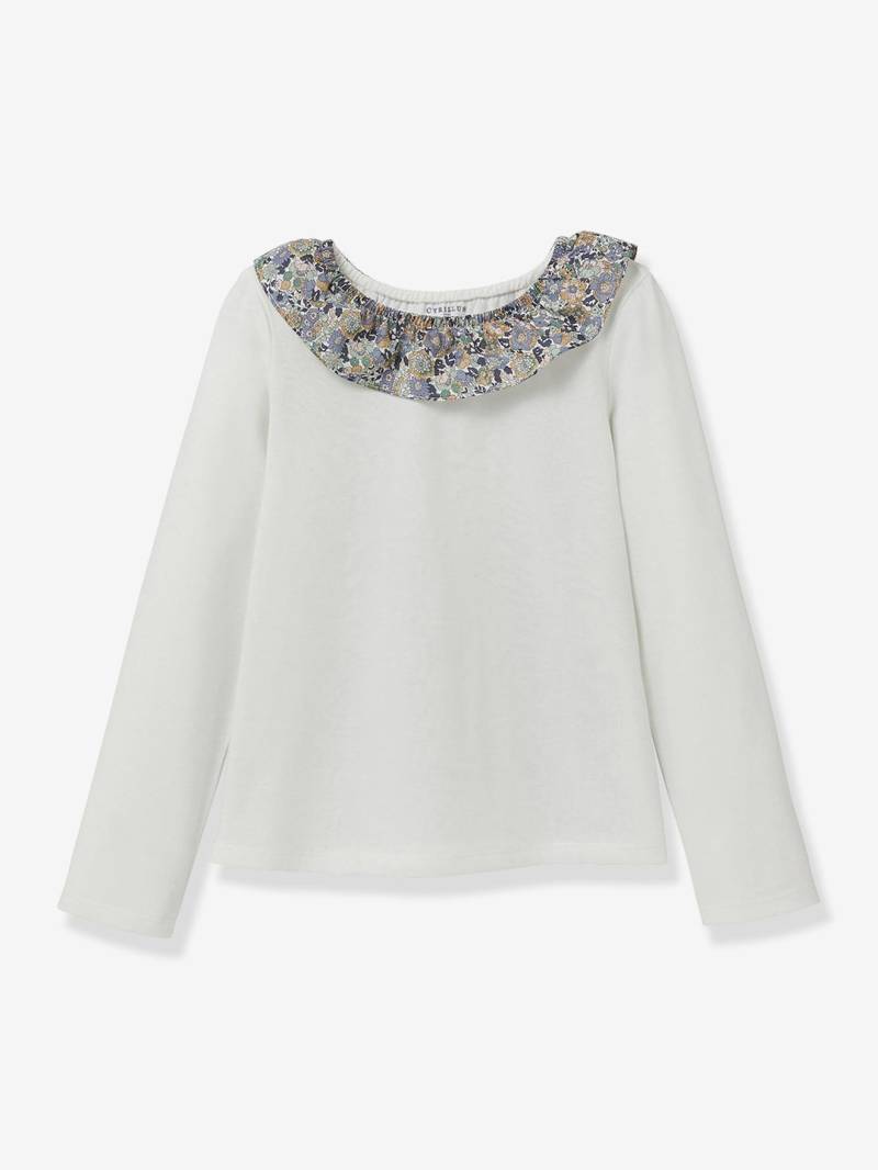 Shirt mit Rüschenkragen aus Libertystoff Mädchen CYRILLUS von Cyrillus