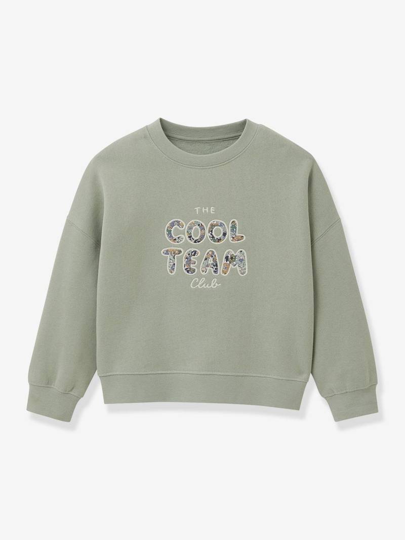 Sweatshirt mit Liberty-Schriftzug COOL TEAM von Cyrillus
