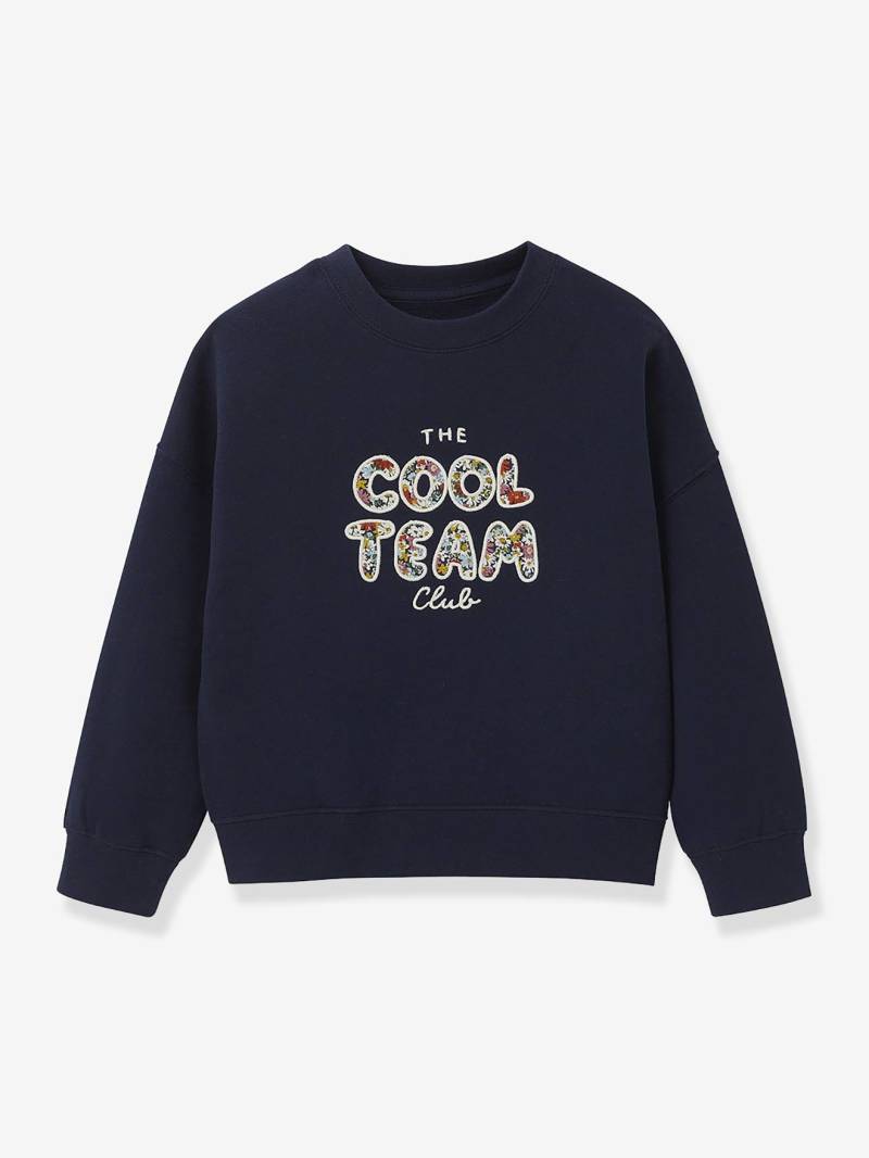 Sweatshirt mit Liberty-Schriftzug COOL TEAM von Cyrillus
