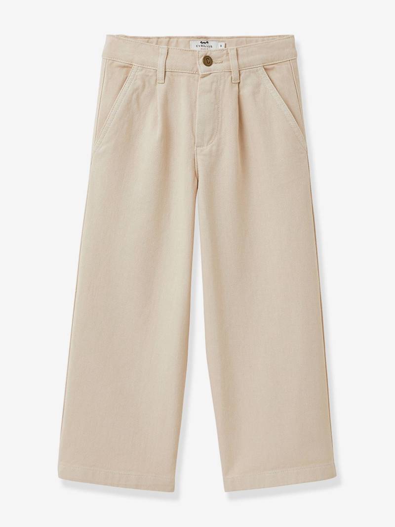 Weite Mädchen Sommerhose CYRILLUS sandfarben von Cyrillus