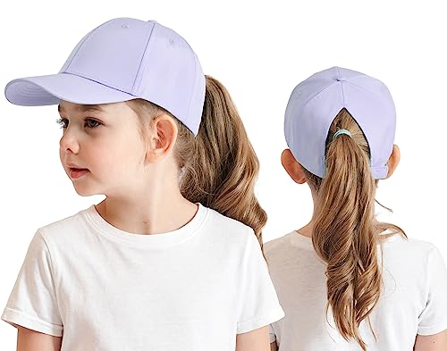 Cysocool Kinder Pferdeschwanz Baseballkappe 3-8 Jahre Mädchen Jungen Golf Visor Basecap Hut Sonnenblende Hut UV-Schutz Schirmmütze Sommermütze Junior Sommerhut Tennis Kappe Sonnenhut Visier UPF 50+ von Cysocool