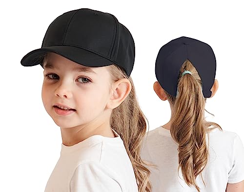 Cysocool Kinder Pferdeschwanz Baseballkappe 3-8 Jahre Mädchen Jungen Golf Visor Basecap Hut Sonnenblende Hut UV-Schutz Schirmmütze Sommermütze Junior Sommerhut Tennis Kappe Sonnenhut Visier UPF 50+ von Cysocool