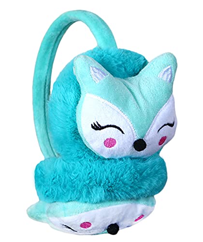 Kinder Ohrenwärmer mit Tiermuster Fuchs Jungen Mädchen Warme Winter Ohrenschützer Kinder Outdoor Ski Faux Fur Earmuffs Weich Plüsch Ohrenschützer Kälteschutz Kalte Winterzubehör Outdoor Ohrenmuscheln von Cysocool