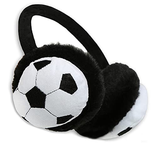 Kinder Ohrenwärmer mit Tiermuster Fußball Jungen Mädchen Warme Winter Ohrenschützer Kinder Outdoor Ski Faux Fur Earmuffs Plüsch Ohrenschützer Kälteschutz Kalte Winterzubehör Outdoor Ohrenmuscheln von Cysocool