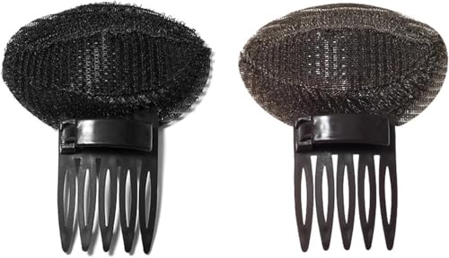 2025 Puff Hair Head Cushion Puff Hair Head Cushion Fluffy Hair Pad Sponge Comb Clip, Women Sponge Volume Bump Inserts Hair Comb, Bun Hair Pad Accessories For Women Girls Hairstyle (2PCS) von Cytiri