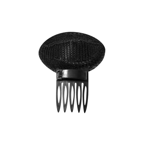 2025 Puff Hair Head Cushion Puff Hair Head Cushion Fluffy Hair Pad Sponge Comb Clip, Women Sponge Volume Bump Inserts Hair Comb, Bun Hair Pad Accessories For Women Girls Hairstyle (Black) von Cytiri