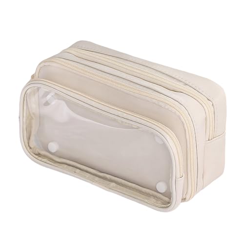 Cytiri Großes Federmäppchen für Teenager und Erwachsene, niedliches Kawaii-ästhetisches Design, Stifteetui mit Reißverschluss, tragbar, abnehmbar, Schreibwaren, Schulbedarf, beige, 21.5x12.5x8.5cm Cytiri Großes Federmäppchen für Teenager und Erwachsene, niedliches Kawaii-ästhetisches Design, Stifteetui mit Reißverschluss, tragbar, abnehmbar, Schreibwaren, Schulbedarf, beige, 21.5x12.5x8.5cm von Cytiri