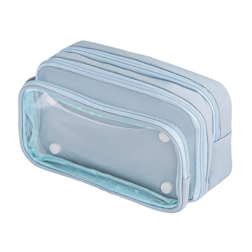 Cytiri Großes Federmäppchen für Teenager und Erwachsene, niedliches Kawaii-ästhetisches Design, Stifteetui mit Reißverschluss, tragbar, abnehmbar, Schreibwaren, Schulbedarf, blau, 21.5x12.5x8.5cm Cytiri Großes Federmäppchen für Teenager und Erwachsene, niedliches Kawaii-ästhetisches Design, Stifteetui mit Reißverschluss, tragbar, abnehmbar, Schreibwaren, Schulbedarf, blau, 21.5x12.5x8.5cm von Cytiri