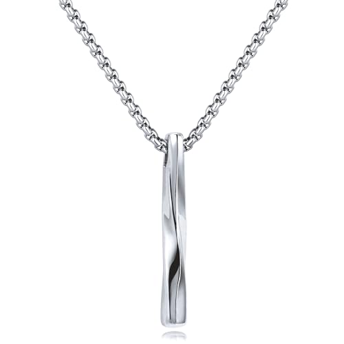 CyxenNova Kette Herren Halskette Herren, Edelstahl Goldkette Herren mit Rechteck Anhänger, Königskette Silber Herren, Titanstahl Schmuck Herren Geschenke CyxenNova Kette Herren Halskette Herren, Edelstahl Goldkette Herren mit Rechteck Anhänger, Königskette Silber Herren, Titanstahl Schmuck Herren Geschenke von CyxenNova