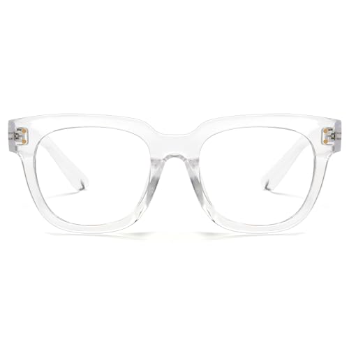 Cyxus Nerd Brille Ohne Stärke Blaulichtfilter Brille Herren Damen Mode Retro Brillenfassung Stil für PC TV Tablet Unisex (8153T34 Durchsichtig Cyxus Nerd Brille Ohne Stärke Blaulichtfilter Brille Herren Damen Mode Retro Brillenfassung Stil für PC TV Tablet Unisex (8153T34 Durchsichtig von Cyxus