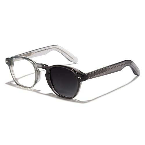 Cyxus Photochrome Brille sowohl Rahmen als auch Gläser ändern die Farbe mit blauem Licht und UV Schutz 8230 (Hellgrau bis Dunkelgrau) von Cyxus