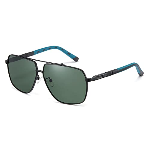 Cyxus Sonnenbrille Herren Damen Klassisch Polarisierte Sonnenbrillen UV 400 Schutz für Fahren Angeln Reisen（Grün） von Cyxus