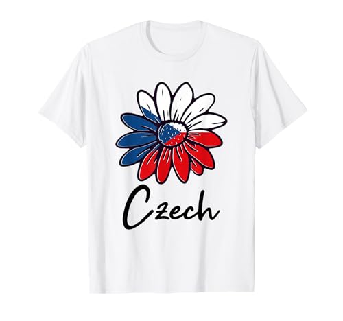 Ceska Republika Gänseblümchen Blume Tschechische Republik Flagge Mädchen Kinder T-Shirt von Czech Republic Flag Designs