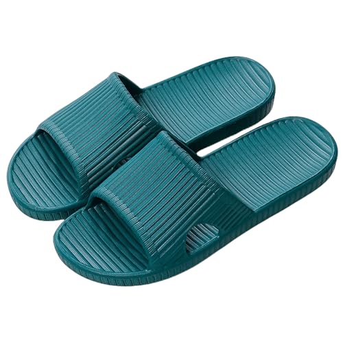 Czgcpyc Duschsandalen, Duschpantoffeln, Rutschfeste Indoor- und Outdoor-Bodensandalen, Weiche Schaumstoffe, Badeschuhe, Unisex, EU 39/40, Grün von Czgcpyc