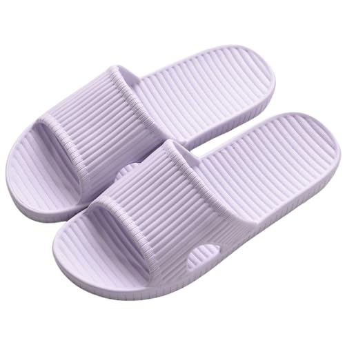 Czgcpyc Duschsandalen, Duschpantoffeln, Rutschfeste Innen- und Außenbodensandalen, Weiche Schaumstoffe, Badeschuhe, Unisex, EU 37/38, Lila von Czgcpyc