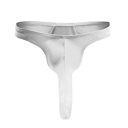 Czizitong Herren Elephant Bulge Pouch Tanga Unterwäsche Herren Tanga G-String Unterhose (Weiß) von Czizitong