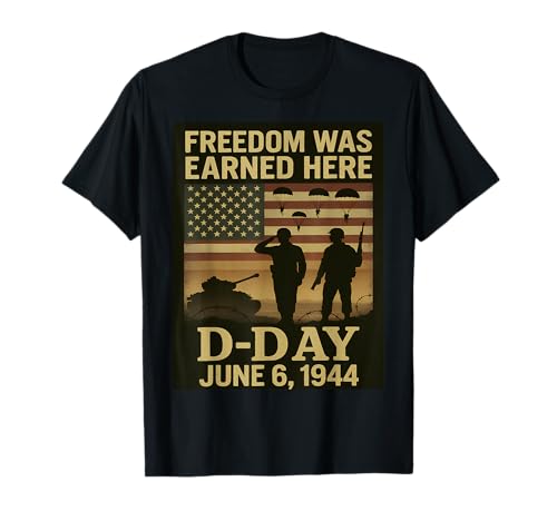 D-Day, 81. Jahrestag, Normandie 1944, Militärischer Tribut, Herren T-Shirt D-Day, 81. Jahrestag, Normandie 1944, Militärischer Tribut, Herren T-Shirt von D-Day 81st Anniversary Normandy Remembrance Tees