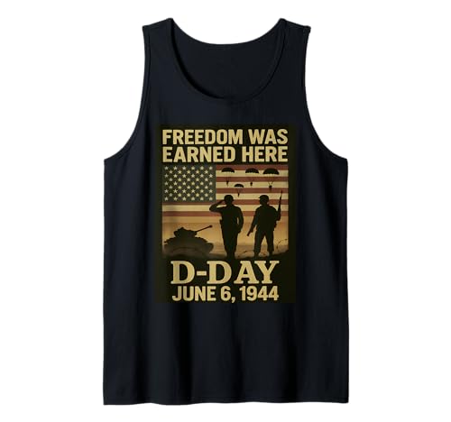 D-Day, 81. Jahrestag, Normandie 1944, Militärischer Tribut, Herren Tank Top D-Day, 81. Jahrestag, Normandie 1944, Militärischer Tribut, Herren Tank Top von D-Day 81st Anniversary Normandy Remembrance Tees