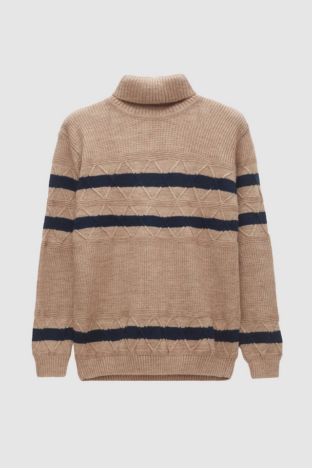 D'S DAMAT Strickpullover Gestreifter Pullover mit normaler Passform von Ds Damat von D'S DAMAT