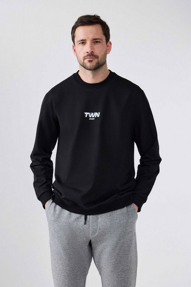 D'S DAMAT Sweatponcho Bedrucktes Twn-Sweatshirt mit entspannter Passform von D'S DAMAT