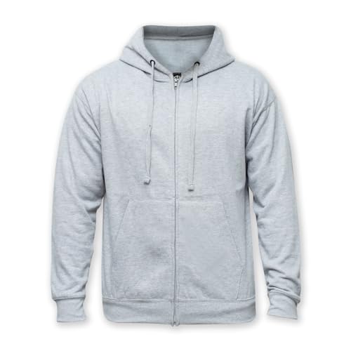 Schwarzer Premium Hoodie mit Reißverschluss für Erwachsene mit Reißverschluss, Unisex Reißverschluss, XS 6XL, schwerer gemischter Fleecepullover mit Kapuze, Arbeitskleidung, Sweatshirt, Schwarzer Premium Hoodie mit Reißverschluss für Erwachsene mit Reißverschluss, Unisex Reißverschluss, XS 6XL, schwerer gemischter Fleecepullover mit Kapuze, Arbeitskleidung, Sweatshirt, von D&H CLOTHING UK