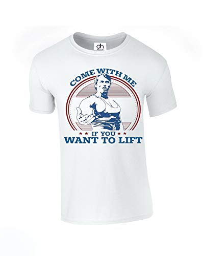 Come with Me If You Want to Lift Terminator Arnold Schwarzenegger Gym Workout Top T Shirt Weiß Come with Me If You Want to Lift Terminator Arnold Schwarzenegger Gym Workout Top T Shirt Weiß von D&H CLOTHING UK