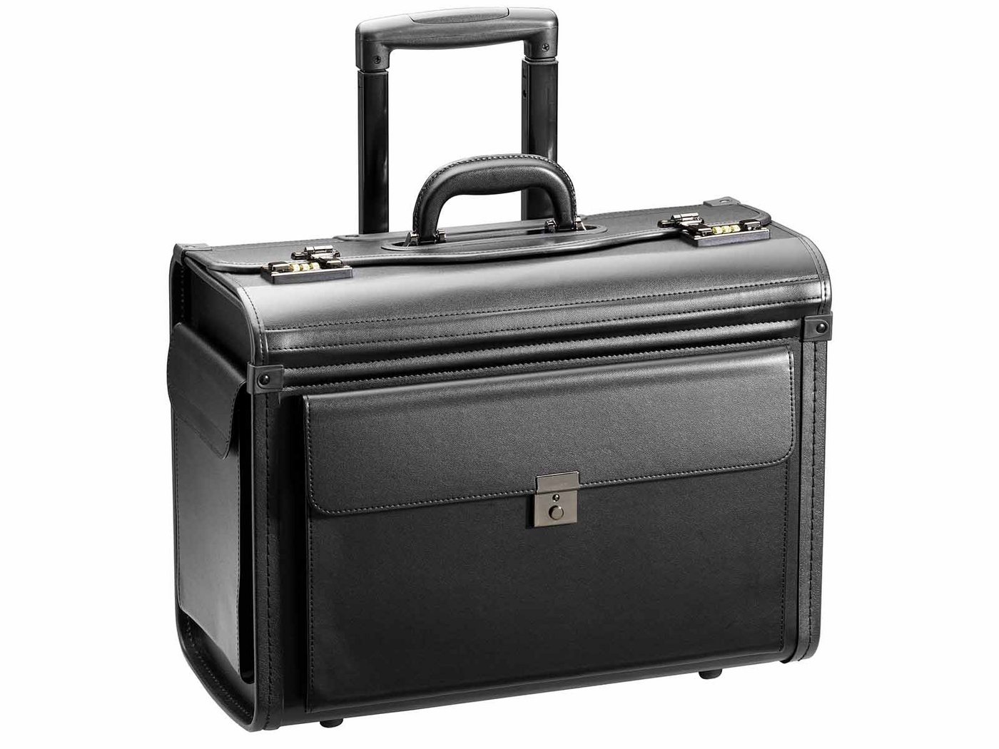 D&N Aktentasche 2879 Pilotenkoffer Trolley schwarz ca. 48 x 36 x 23 cm, ca. 39 Liter (1-tlg) von D&N
