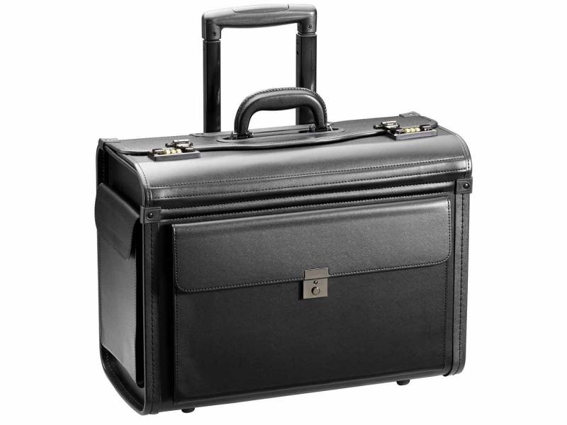 D&N Aktentasche 2879 Pilotenkoffer Trolley schwarz ca. 48 x 36 x 23 cm, ca. 39 Liter (1-tlg) von D&N