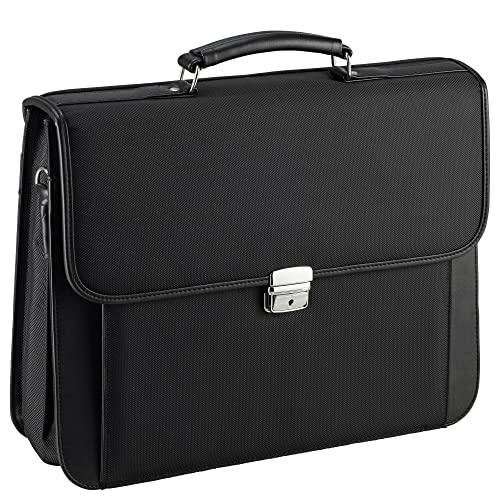 D&N Business Line Aktentasche, 41 cm, 18L, Schwarz von D & N