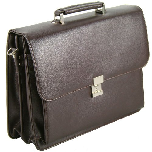 D&N Business Line Aktentasche, 40 cm, 19L, braun von D & N