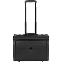 D&N Business & Travel - Pilotenkoffer mit 2 Rollen PU 48 cm Vortasche von D&N