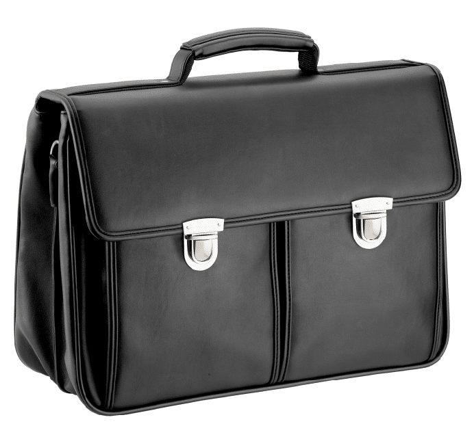 D&N - D&N Aktentasche mit 2Fächern + 2Vorfächern schwarz Schwarz von D&N