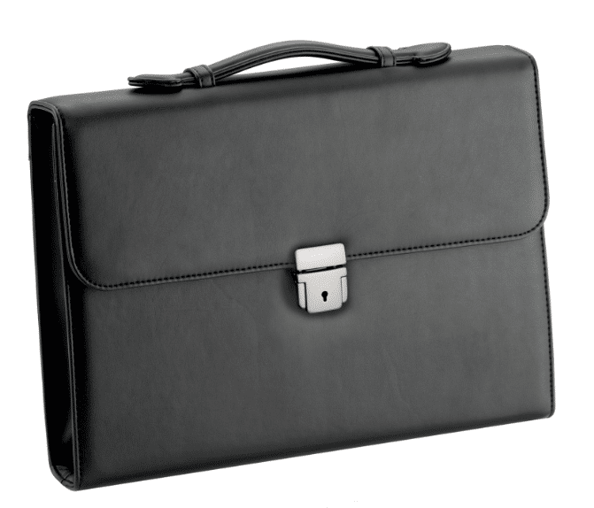 D&N - D&N Konferenz- Dokumentenmappe mit Griff schwarz Schwarz von D&N