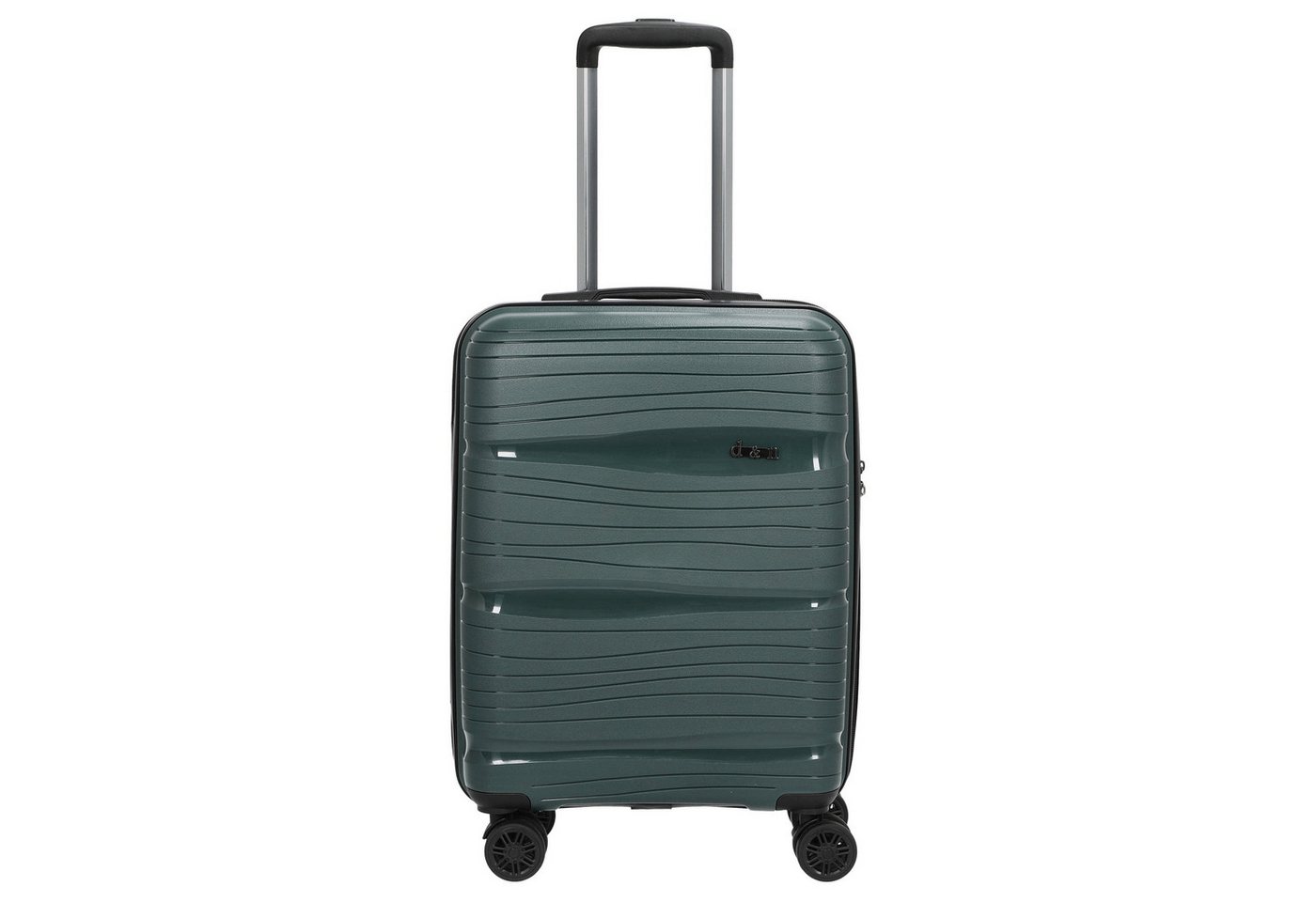 D&N Handgepäck-Trolley Travel Line 4300 - 4-Rollen-Kabinentrolley S 55 cm (dunkelgrün) von D&N