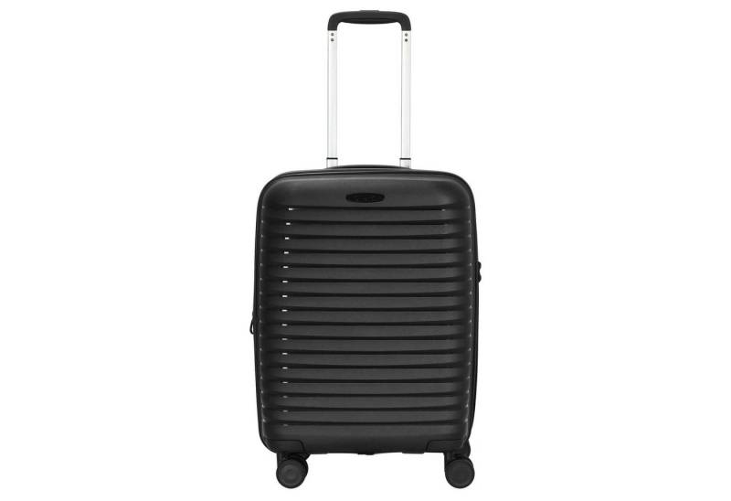 D&N Handgepäck-Trolley Travel Line 4500+ - 4-Rollen-Kabinentrolley S 55 cm erw. (schwarz), 4 Rollen Rollen von D&N