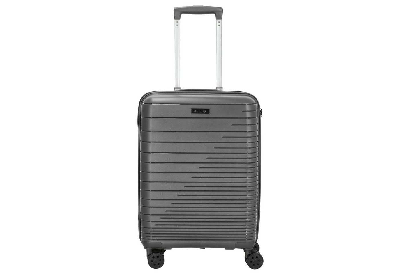 D&N Handgepäck-Trolley Travel Line 4600 - 4-Rollen-Kabinentrolley S 55 cm (grey) von D&N