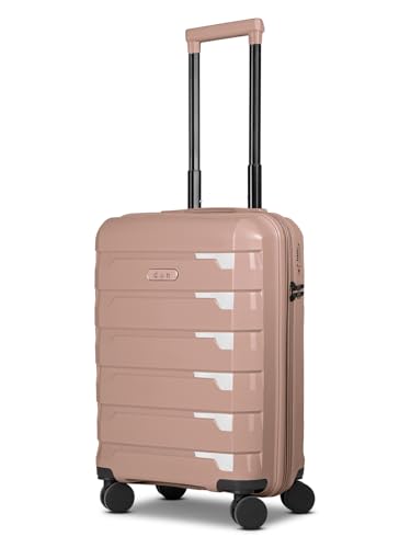 D & N Kabinen-Koffer für Damen und Herren | Kleiner Cabin-Trolley 35 x 23 x 56 cm aus hochwertigem, stoßfestem ABS Material | Erweiterbar & TSA Schloss| South Dakota Serie von D & N
