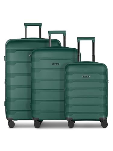 D & N Koffer-Set 3-teilig für Damen und Herren | Reise-Trolleys 48 x 30 x 76 cm aus hochwertigem, stoßfestem ABS Material | Erweiterbar & TSA Schloss| South Dakota Serie von D & N