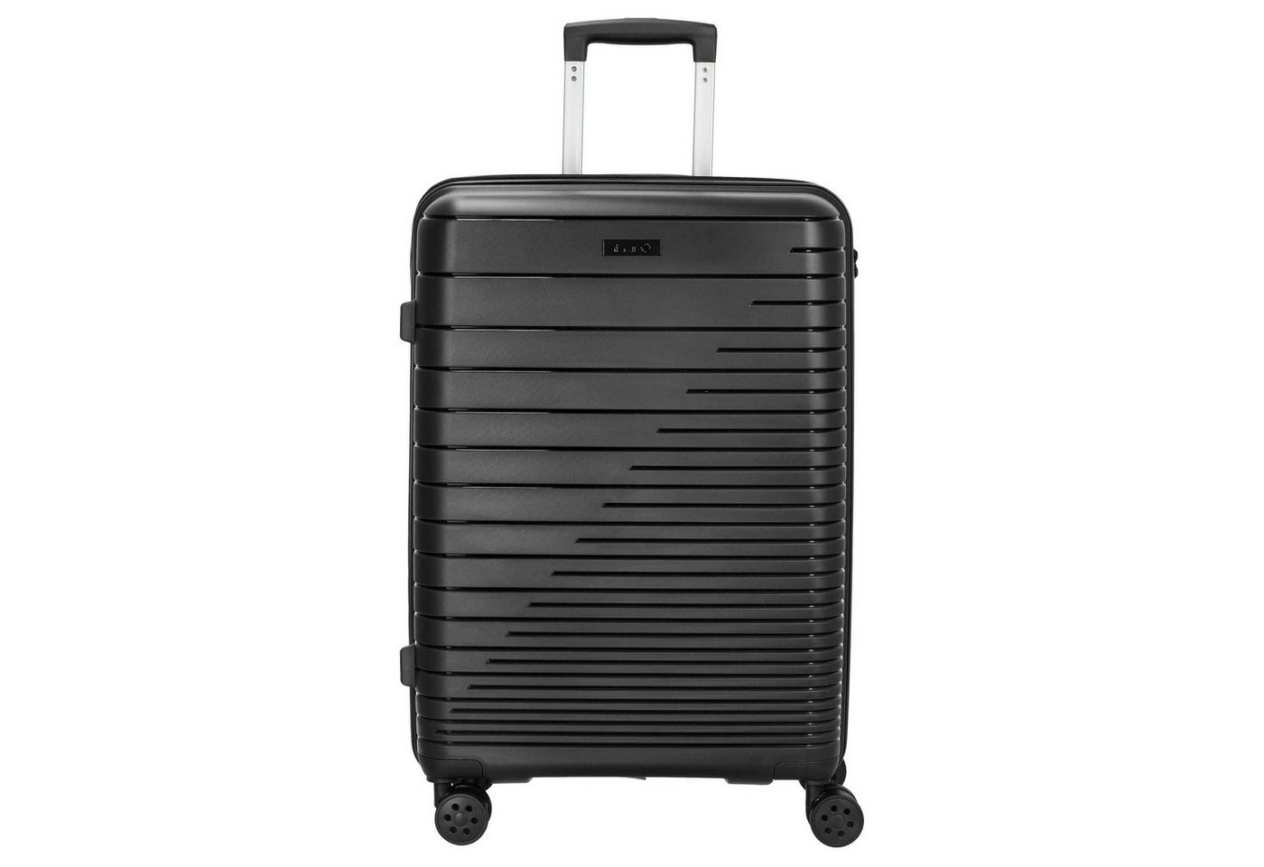 D&N Koffer Travel Line 4600 - 4-Rollen-Trolley M 65 cm (black), 4 Rollen Rollen von D&N