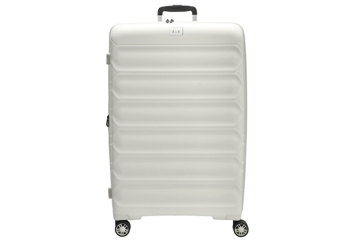 D&N Koffer Travel Line 4700+ - 4-Rollen-Trolley L 78 cm erw. (cream white), 4 Rollen Rollen von D&N